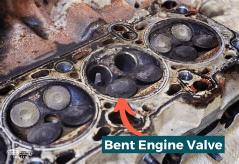 bent valves compression test|bent engine valve inspection.